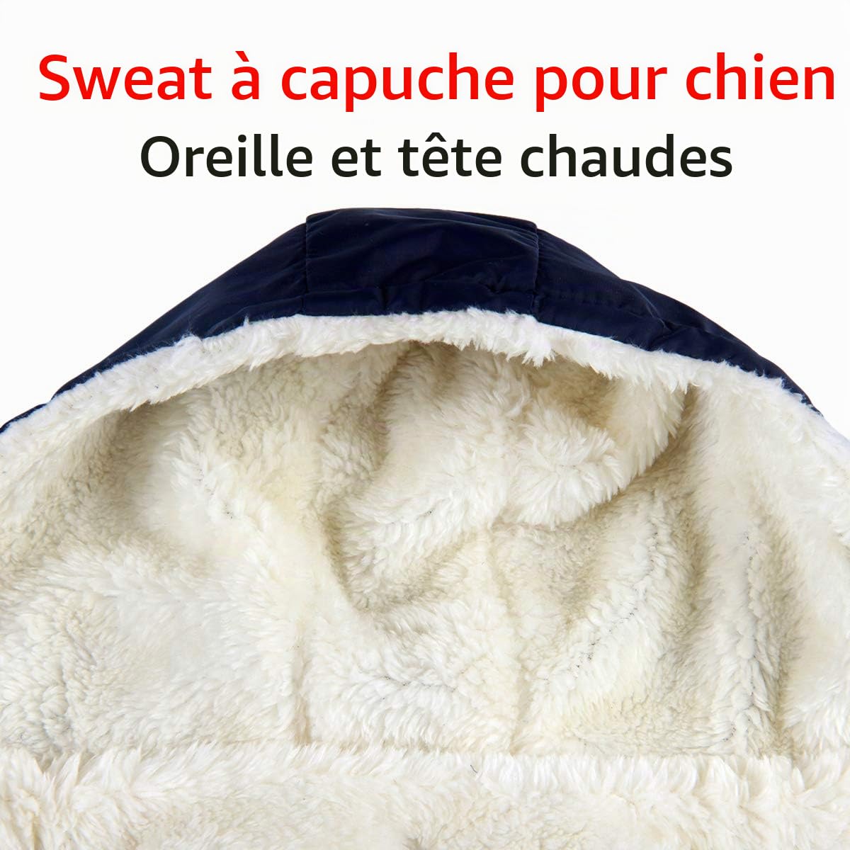 JoyDaog Sweat à capuche en polaire et coton pour chien