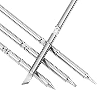 Vista 5 de Yetaha 4 puntas de soldador, herramienta de estación de soldadura serie T12, kit de puntas de soldador para estación de soldadura Hakko FX-951