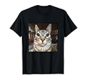 Silly Staring Cat Meme T-Shirt