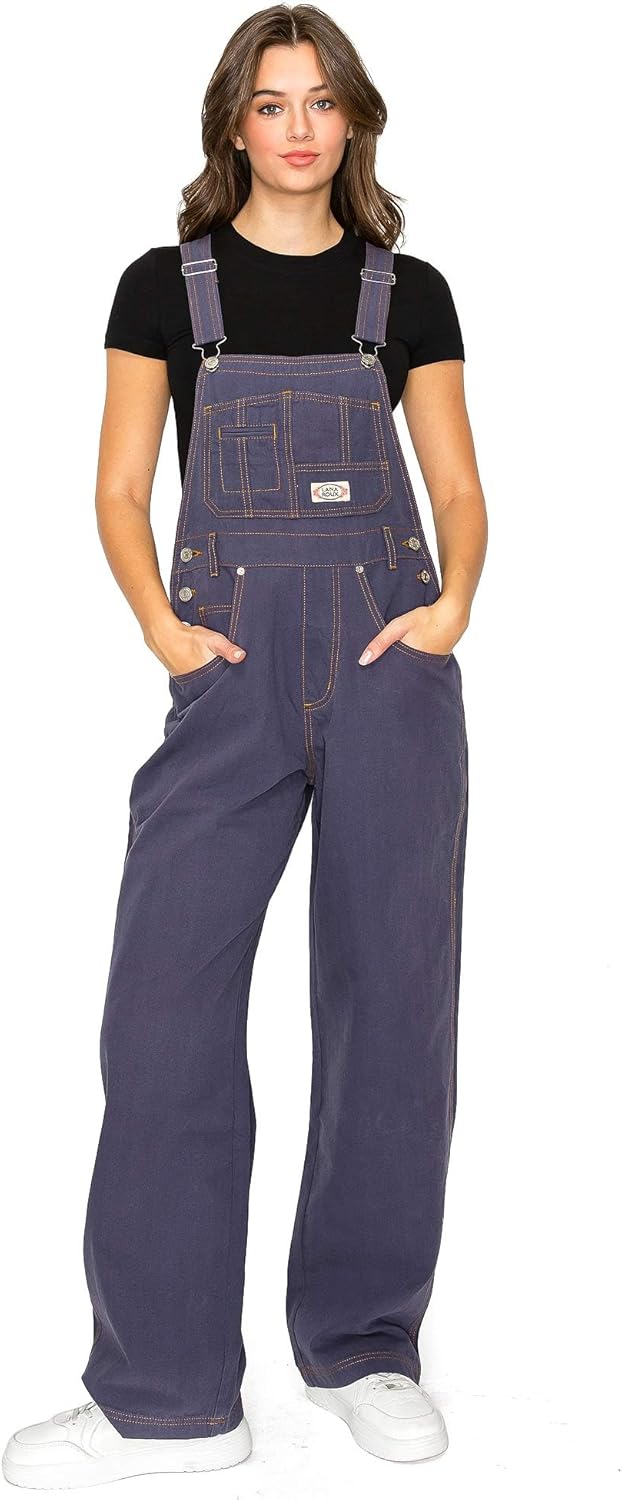 90s Retro Dungaree Utility Denim Twill Canvas Jumpsuit Overalls