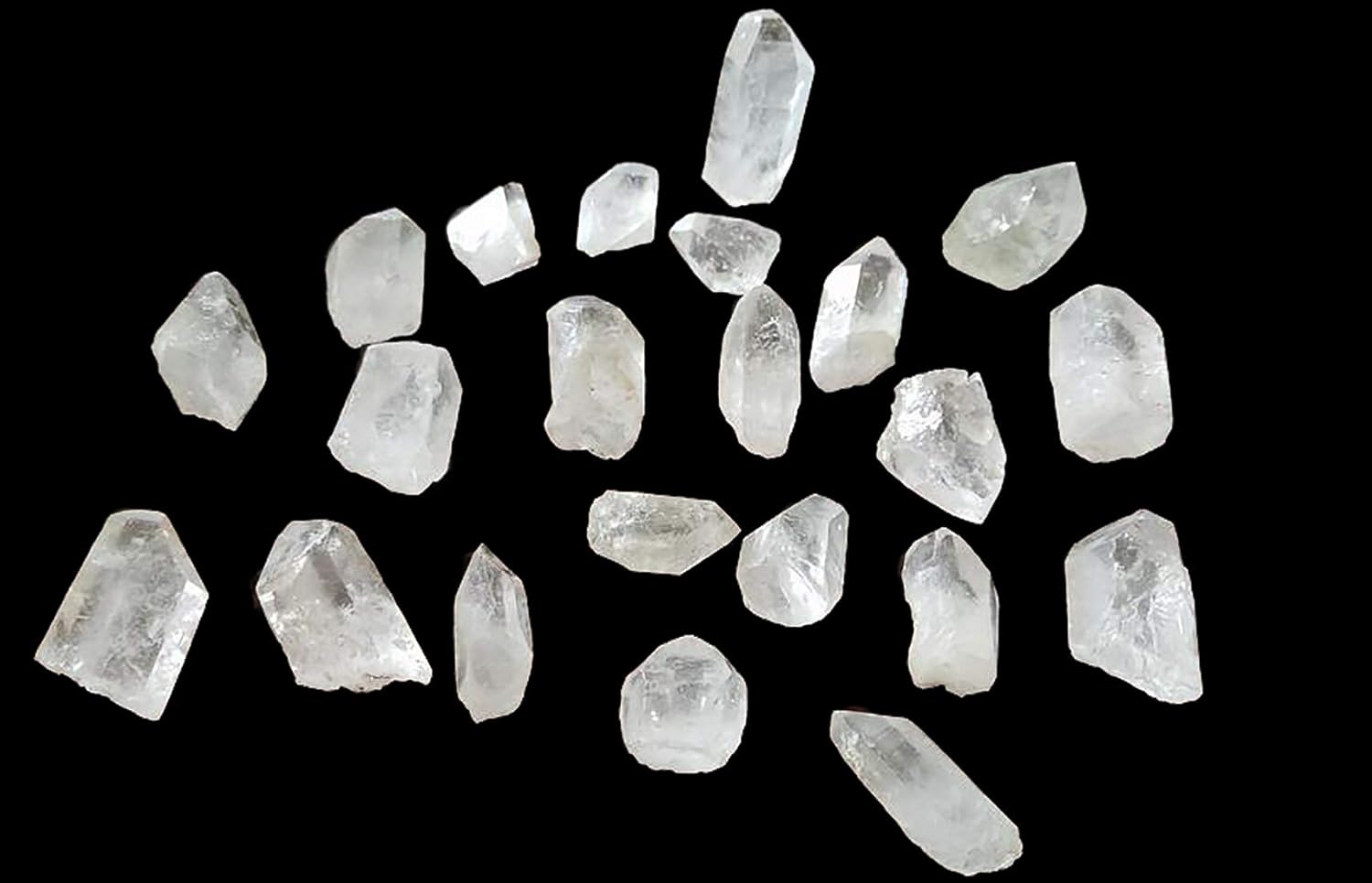JIC Gem 1 Lb Natural Clear Quartz Crystals Points Bulk