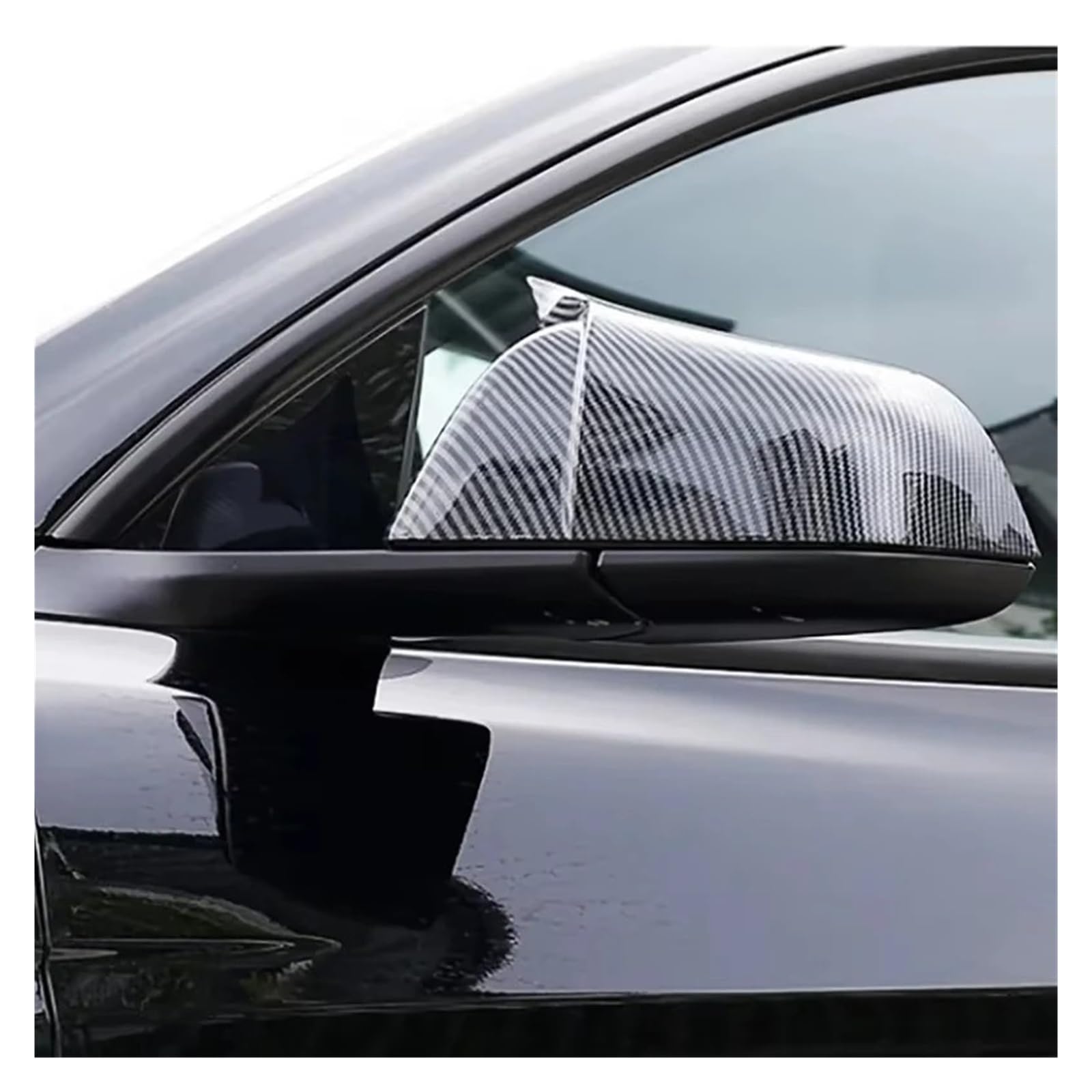 Osłona lusterka bocznego zamiennik do Tesla do modelu 3 dla Y osłona lusterka bocznego skrzydła lusterka bocznego osłona obudowy osłona tylna osłona akcesoria zewnętrzne włókno węglowe (M3 Carbon) (MY