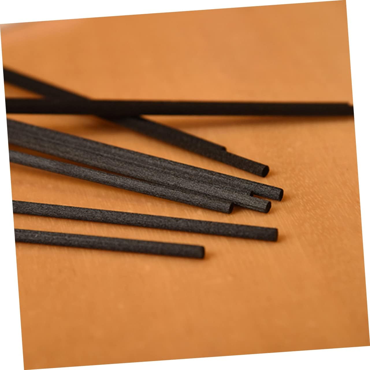 Garneck Black Fiber Aroma Diffuser Sticks 50Pcs for Home Reed Use