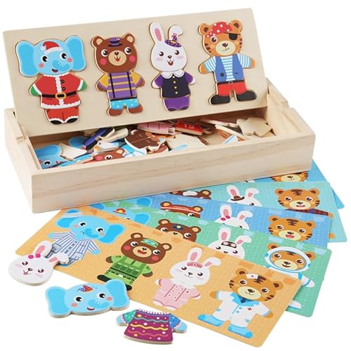 LilyBeauty WJ02-b Holz-Puzzlebox 72 Stück