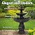 Sunnydaze Classic Tulip 46" Tiered Outdoor Water Fountain - 3-Tiered Outdoor Fountain for Garden, Patio, or Backyard - Dark Brown
