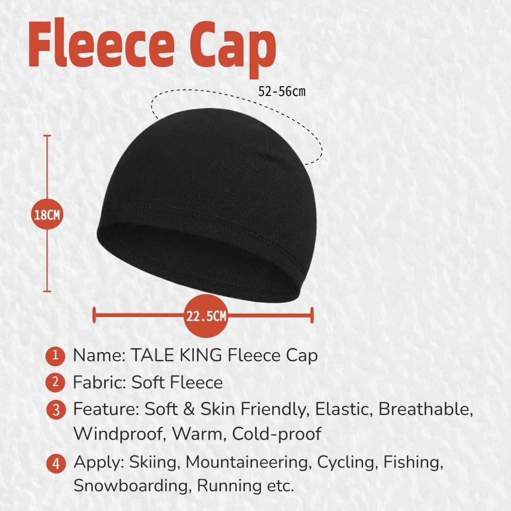 Winter Thermal Skull Caps for Kids Helmet Liner Wave Caps for Sport Cycling Ski Youth Warm Beanie Hats Boys Girls