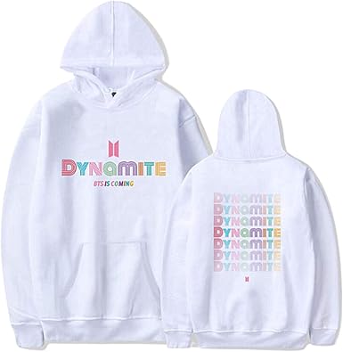 Charous New Kpop BTS Dynamite Sudadera con capucha Pullover para hombres  mujeres felpa casual Outwear : Amazon.es: Ropa