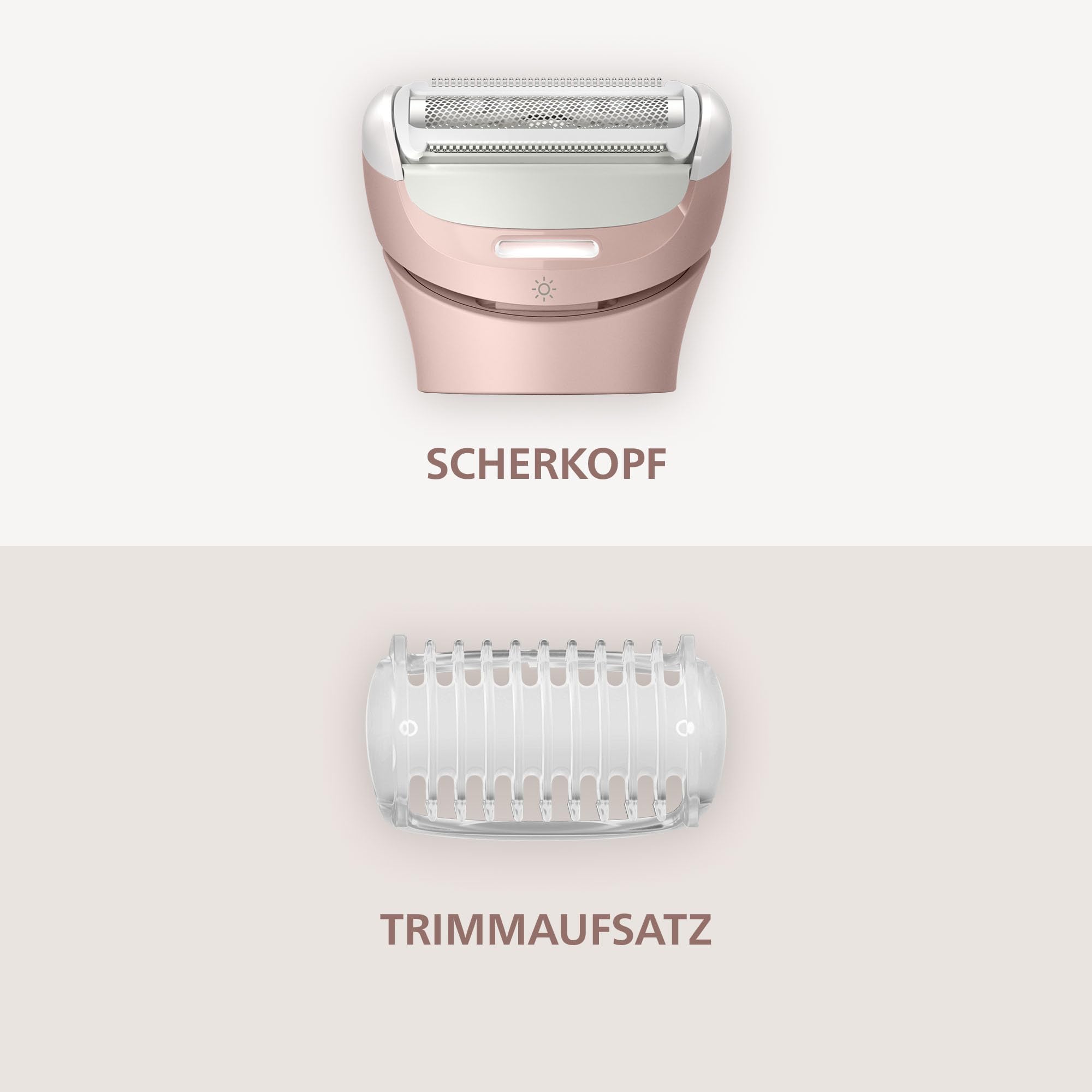 Philips Lady Shaver Series 8000 - kabelloser elektrischer Rasierer, nass und trocken, 3-Klingen-System, flexibler Scherkopf, LED-Licht, für Beine und Körper, 100 Min. Laufzeit, Modell BRL129/00