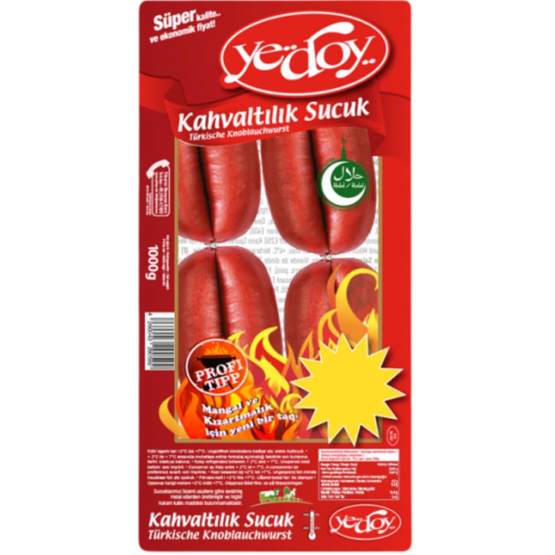Avec saucisse à l'ail Pufai Grocery, saucisse à l'ail (style turc) 1000 g