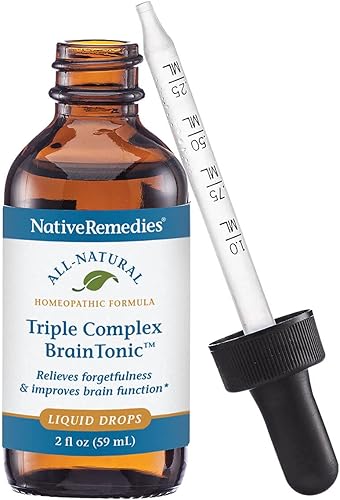 Miniatura 2 de Native Remedies Triple Complex Brain Tonic - Natural Homeopathic Formula Relieves Forgetfulness, Mental Fatigue and Problems Concentrating -
