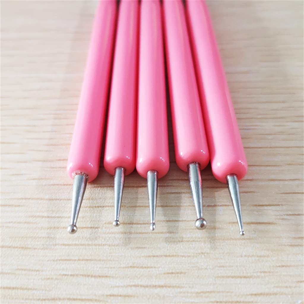 5 Pezzi/Set di Utensili per Argilla Morbida in Silicone, Due Teste, per Modellare e Modellare, Strumenti artistici, Adatti a Tutti, Come da Esposizione