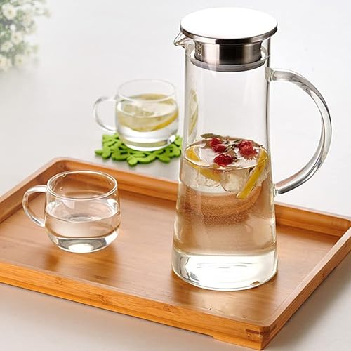 Miniatura 2 de Cabilock Tapa de jarra de agua de acero inoxidable, 2 piezas, agujeros de cubierta de escoria, cubiertas de repuesto para hervidor de agua para té