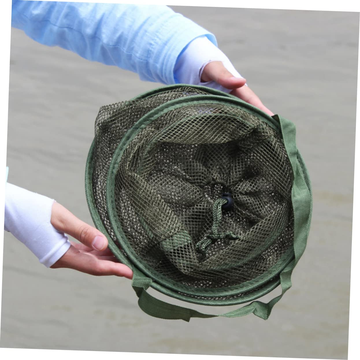 TOYANDONA Gabbia Per Pesci Fishing Net Pescare Trappole Reti Per Cesti Per Pesci Di Grandi Dimensioni Netto Presa Rete Da Pesca Portatile Rete Da Pesca Pieghevole Green