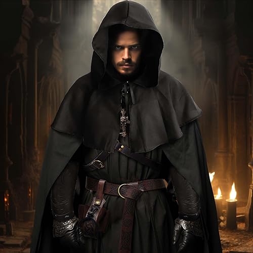 Miniatura 3 de Conjunto de disfraz de caballero medieval con brazaletes de cuero, accesorios retro para Halloween