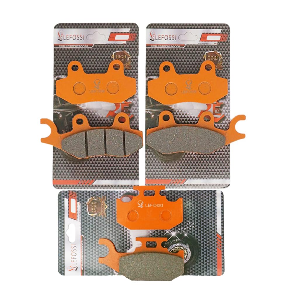 Moto Fibra di Carbonio Anteriore e Posteriore Pastiglie Freno Compatibile con Can Am Ryker Ace 600/900 silenzioso, Resistente al calore, Basso fade, Bassa polvere FA165F FA135F FA317