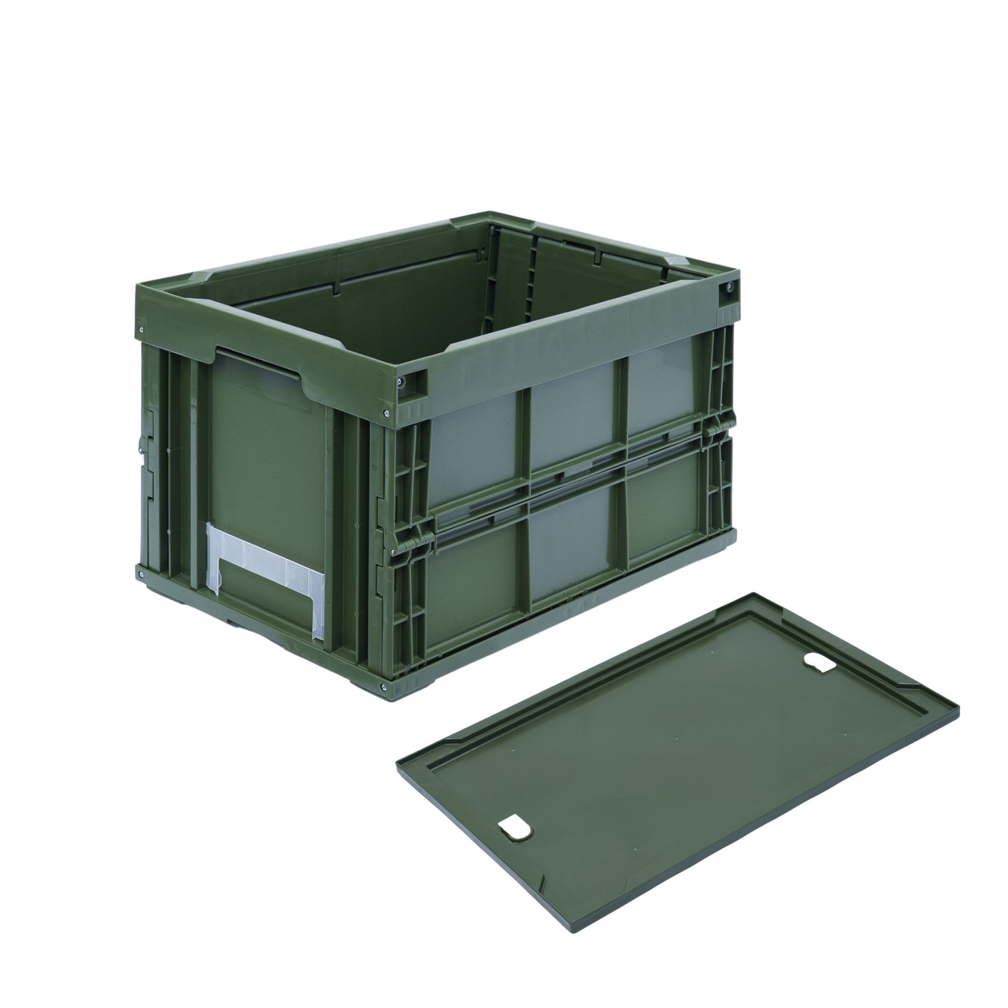 Amazon.co.jp: 松本産業 折りたたみコンテナ 50L ロック付き フタ