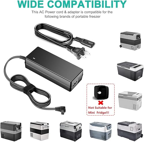 Miniatura 2 de HKY Cable de alimentación para refrigerador de 12 voltios compatible con Alpicool, ARB, COSTWAY, ICECO, Setpower, Rockpals, Aspenora, Ausranvik,