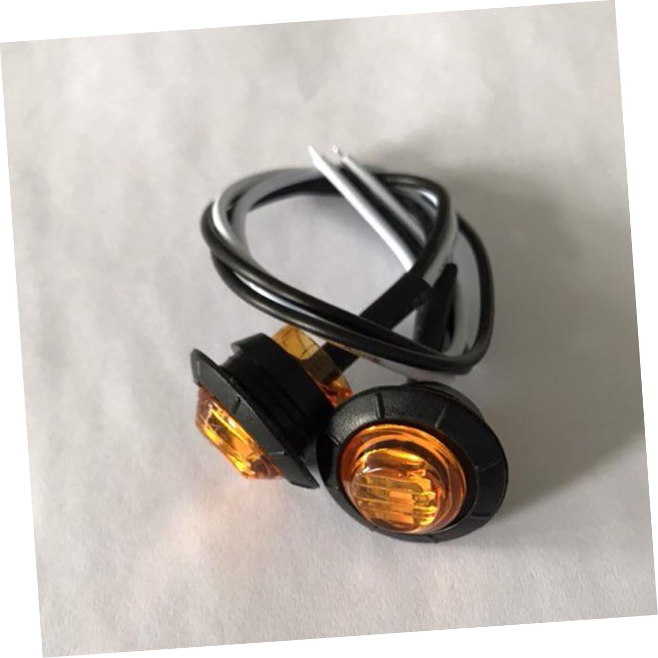 ibasenice 20 Luces Laterales Redondas de 3 LED para Camión Remolque de 12 V y Uso Prolongado