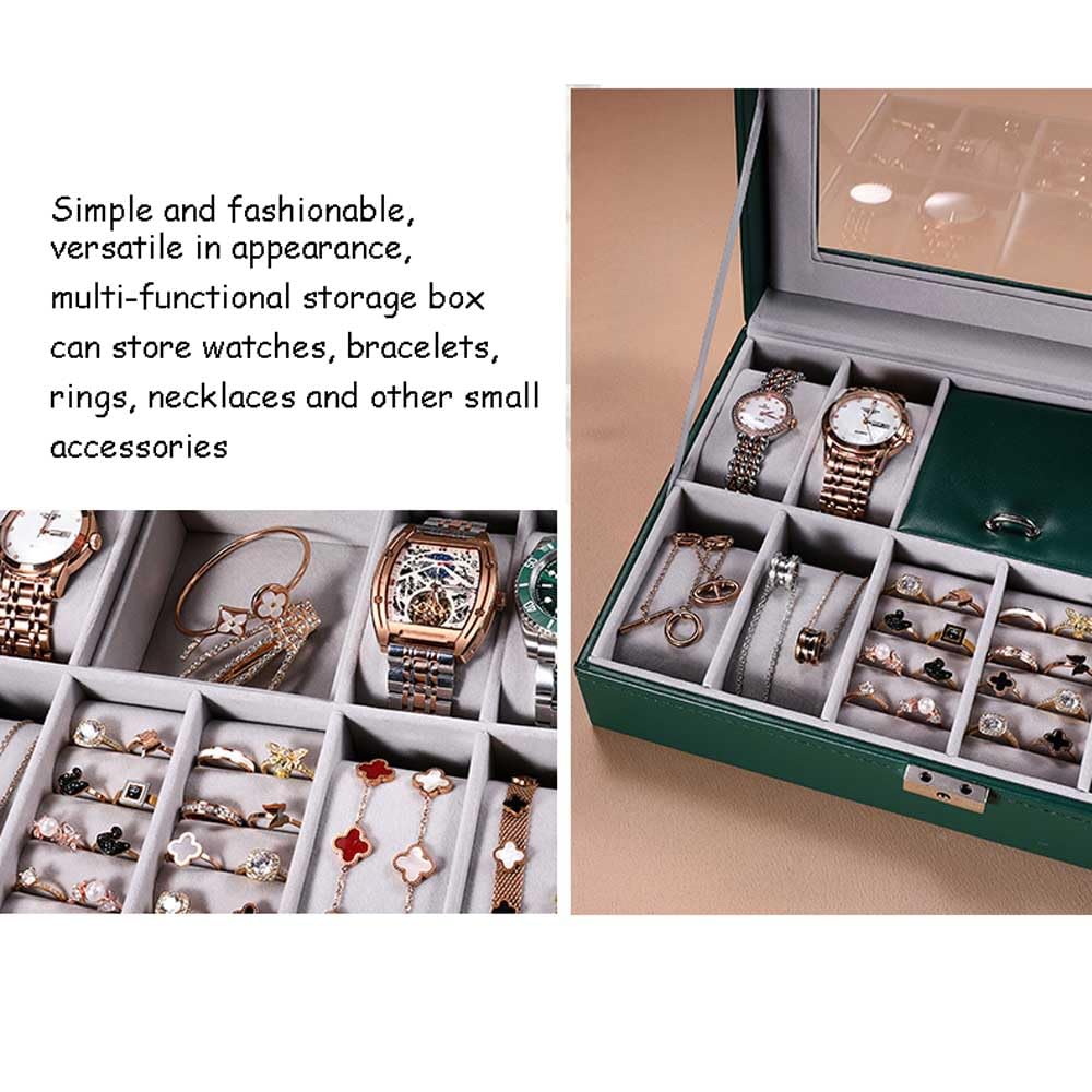 Regal horloge met zwarte pu leren band | Lucardi-BE