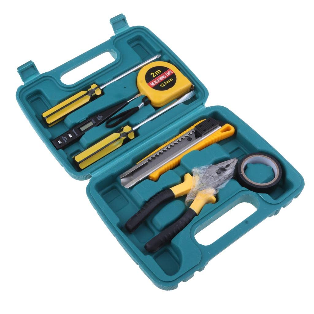 8-Piece Screwdriver Pliers Cutter Electric Pen Measuring Tape Home Tools Set 4