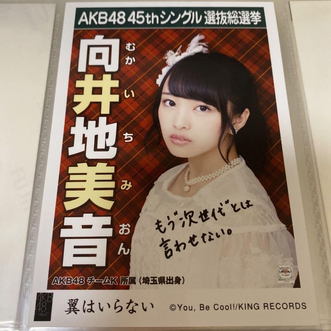Amazon.co.jp: AKB48 向井地美音 翼はいらない 劇場盤 生写真 選挙 