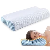 Ecosafeter 2026 Cuscino cervicale per Dormire Recentemente aggiornato,Cuscini Ergonomico Traspirante Antirussamento Anallergico Federa Bamboo Lavabile