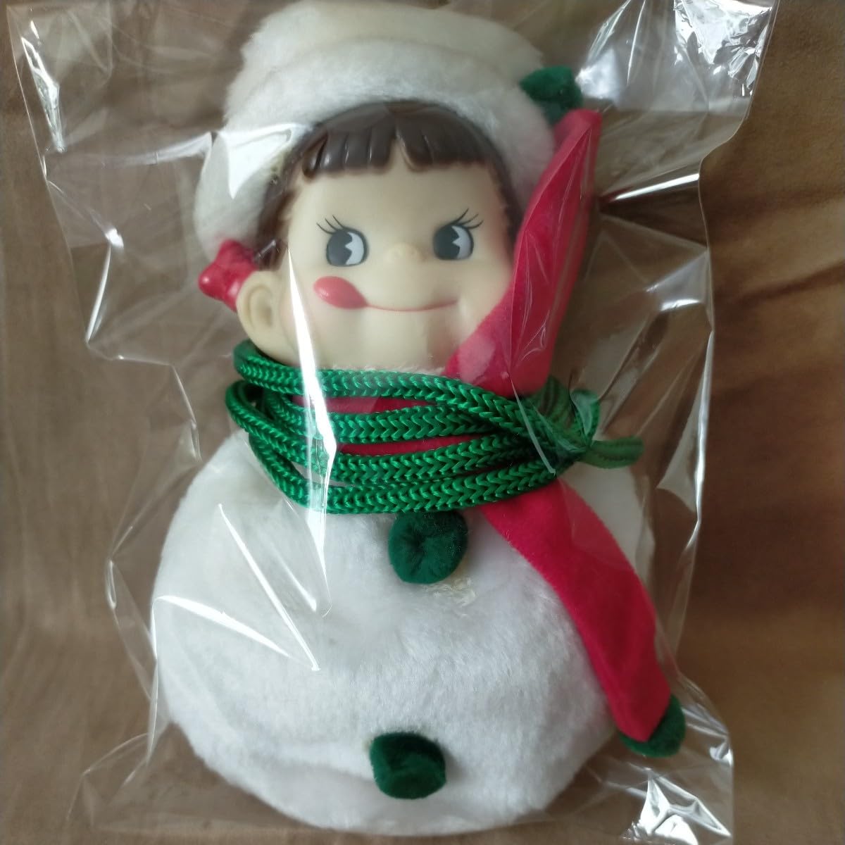 不二家 ペコちゃんグッズ３点セット ペコ雪だるまポシェット