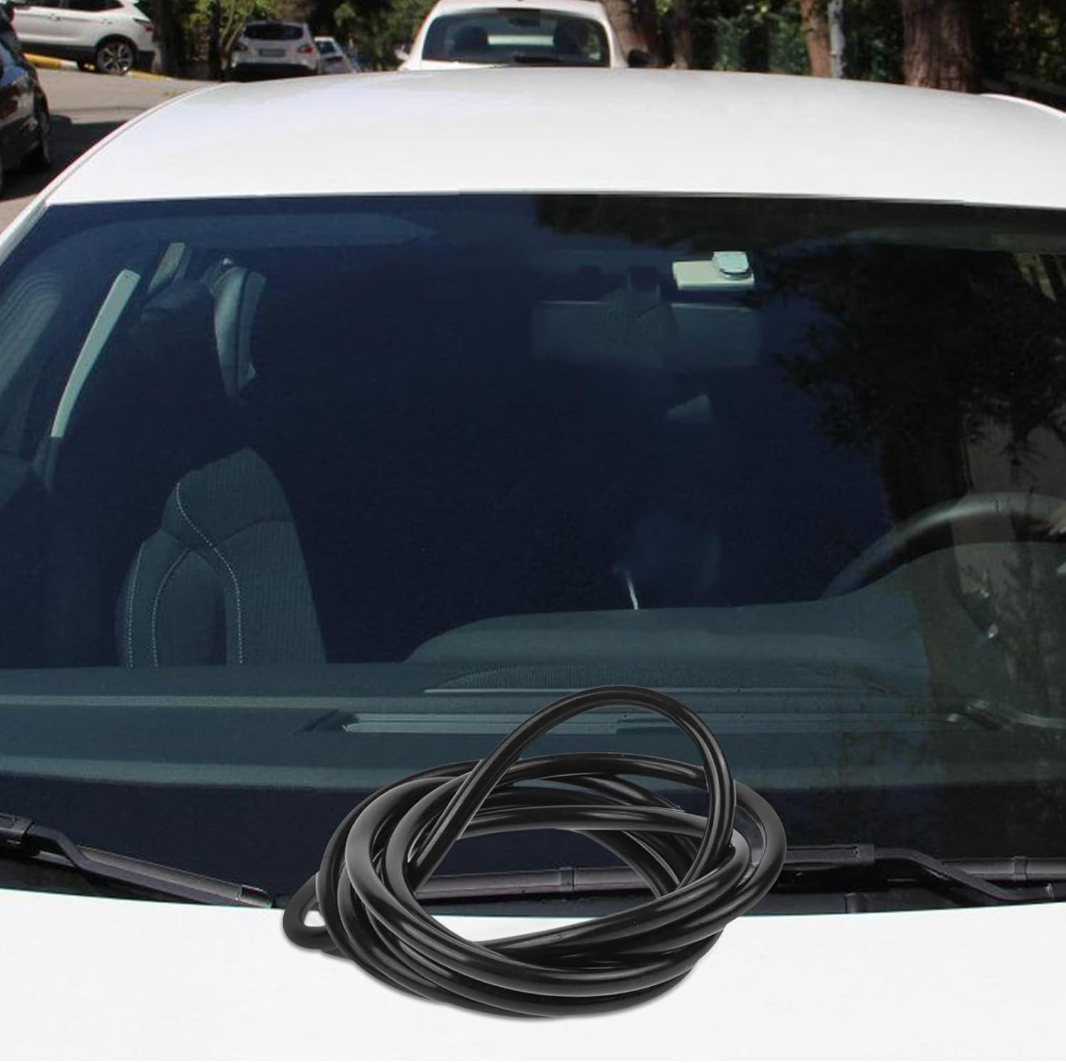 ABOOFAN Windshield Washer Hose Kit Windshield Cleaning Hose with Connectors Flexible Design for Easy Installation Compact and Portable Car Accessories