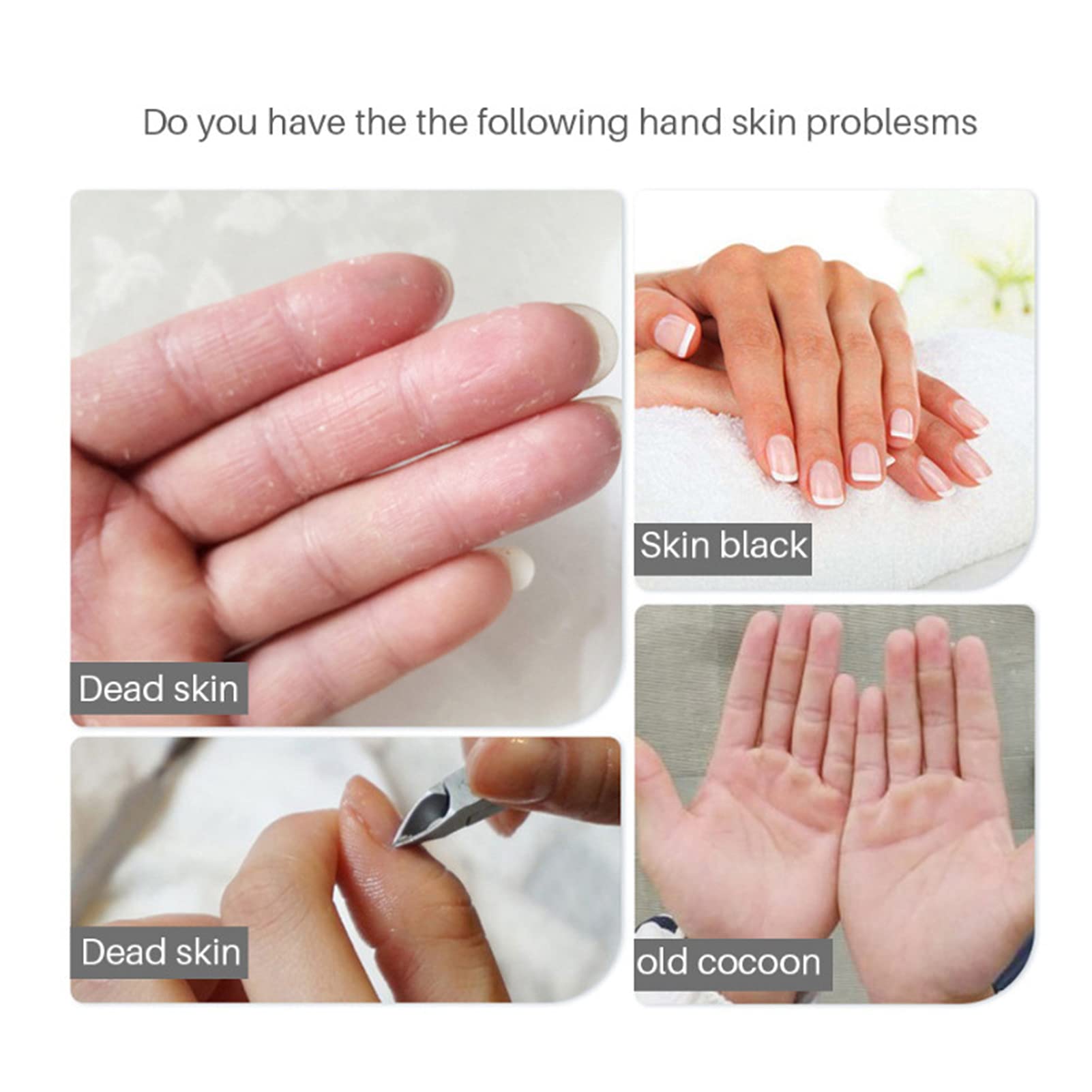Masque Peeling pour les Mains, 5Pcs Hydratants à la Lavande Masque pour les Mains Réparation Hydratante pour les Mains Sèches et Rugueuses - Traitement Quotidien pour