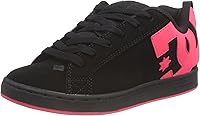 DC Women's Court Graffik Skate Shoes - Suede Low-Top Casual Sneakers with Cupsole Support