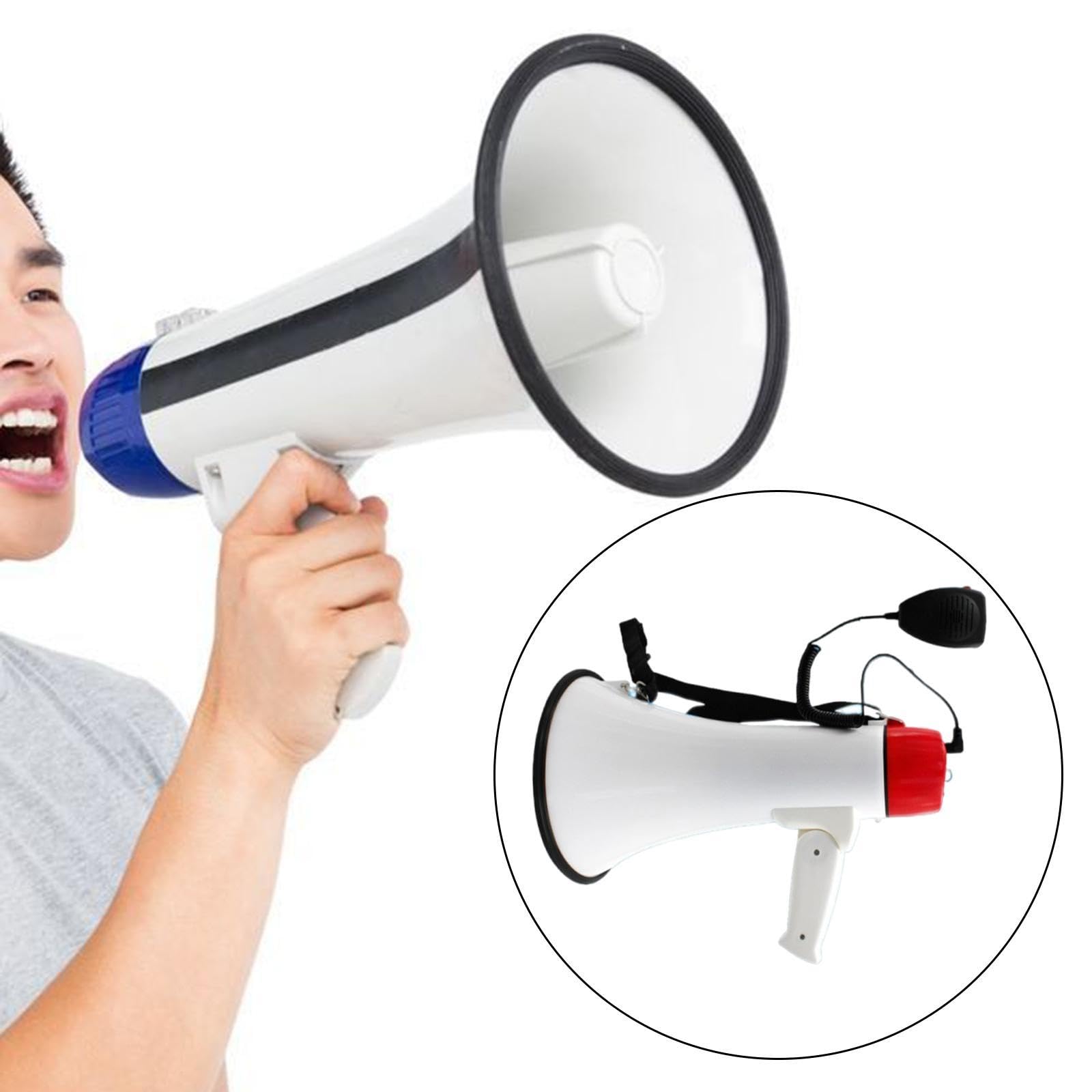 predolo Altavoz Megáfono Portátil con Alarma Y Volumen Ajustable para Aficionados a Las Animadoras