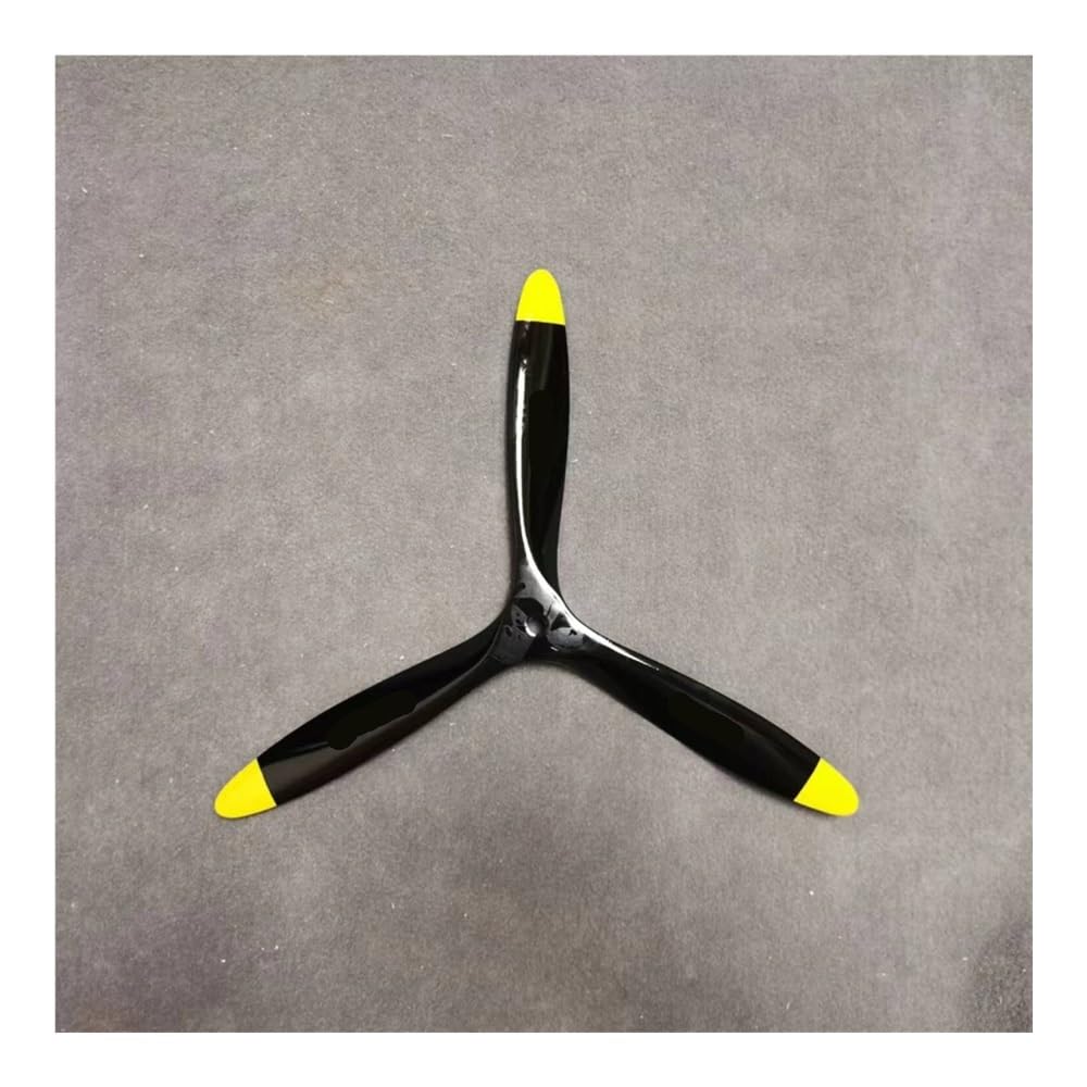 Apto for Modelo de avión RC, 1 Uds., 3 Palas, 10/11/12/13/14 Pulgadas, hélice de Madera hacia adelante (CCW) y Marcha atrás (CW)(12x7 CW Pull 1pcs)