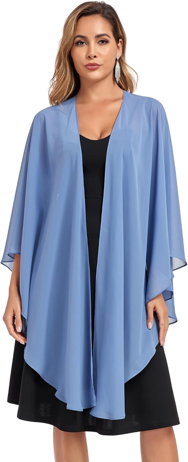 Shawls Wraps for Evening Wedding Party Chiffon Scarf Soft Bridal Wraps Wedding Guest Shawl Coverage - Image 2