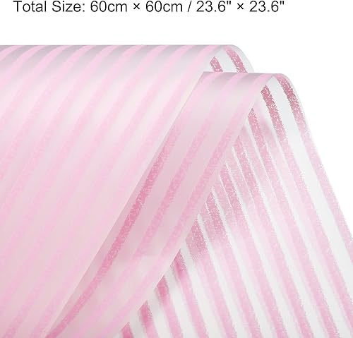 Miniatura 8 de MECCANIXITY 20 piezas de papel de regalo de flores mate a rayas de 23.6 x 23.6 pulgadas, impermeable para manualidades, caja de regaloembalaje de