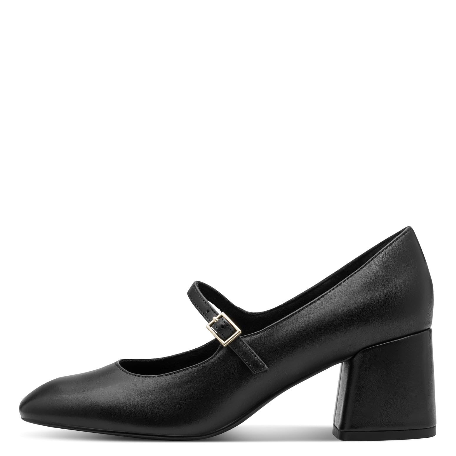 Marco Tozzi Damen Mary Janes aus Leder mit Blockabsatz