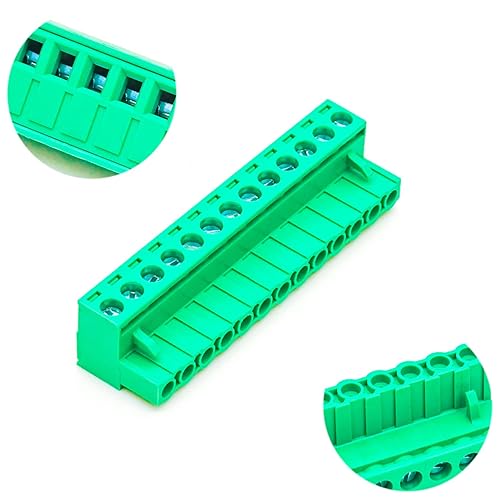 Tcenofoxy - Conector Phoenix de 0.200 in 2/3/4/5/6/7/8/9/10/11/12/13/14/15/16/18/20/24 pines Phoenix Connector conector de bloque de terminales de