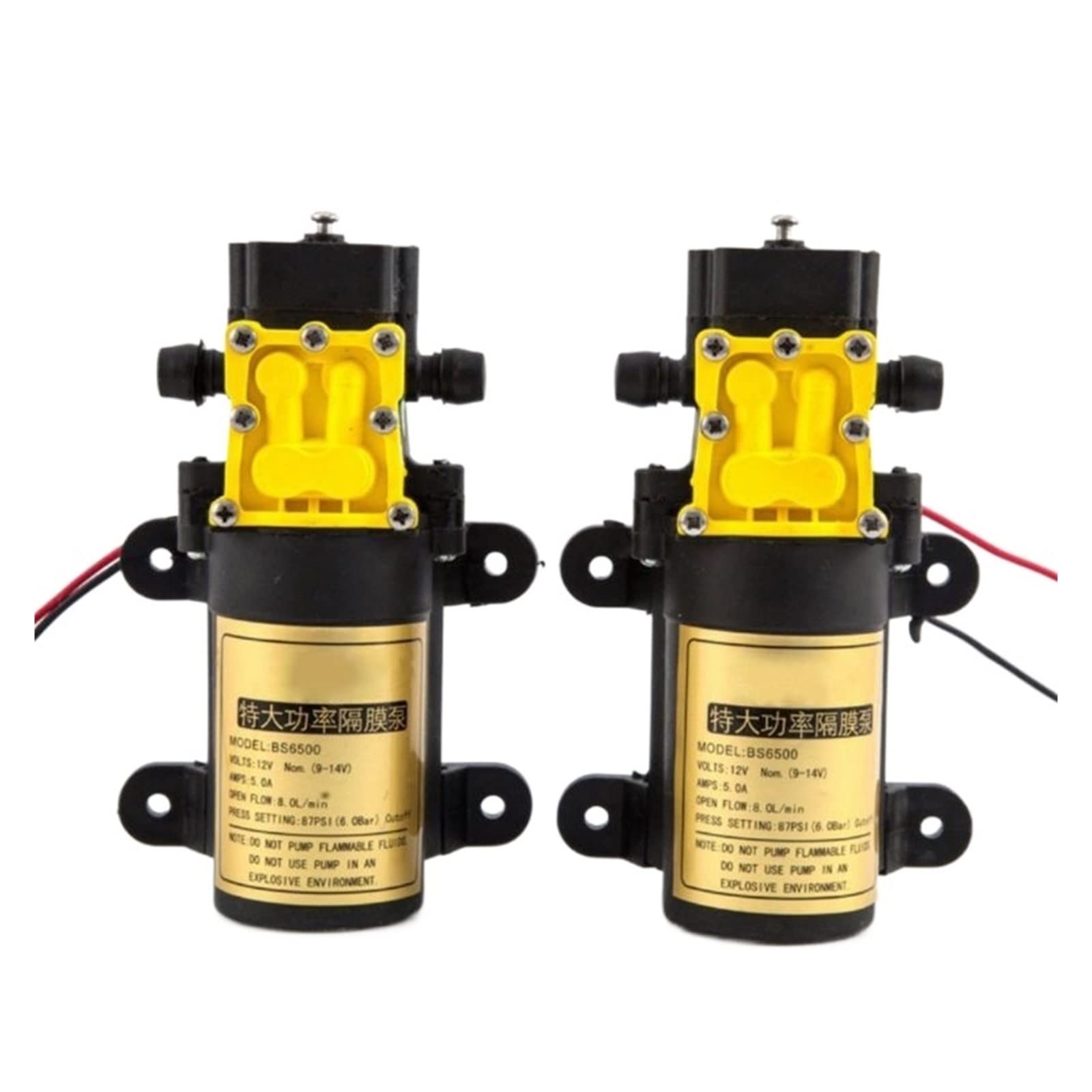 Pompa sommergibile Pompa per acqua ultra silenzios Pompa elettrica for acqua agricola a grande portata da 8 l/min, spruzzatore d'acqua