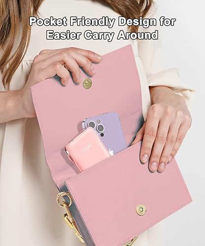 Miniatura 5 de TG90 Paquete de 2 cargadores portátiles de 10000 mAh con cables integrados, banco de energía ultra delgado con cables, cargador de teléfono portátil