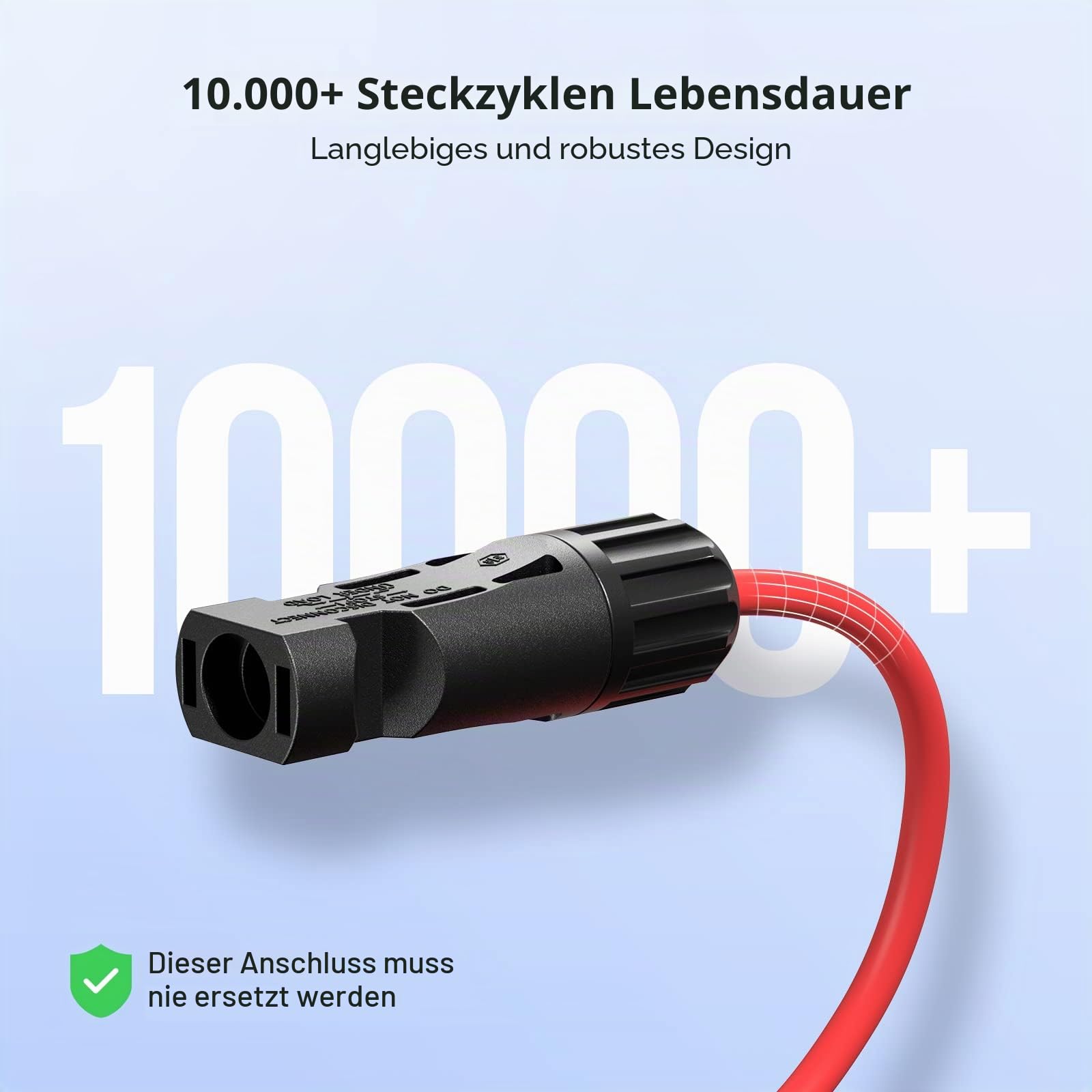 Bateria Power 4mm² Solarkabel Y-Verteiler,1 Paar Solarpanel 1Y2 Stecker Fotovoltaik Kabel, 1Y2 Stecker Paar, PV Solar Y kabel,Solar kabel für Solaranlage Steckerfertig (1 x M/FF and 1 x F/MM)