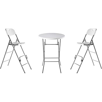 folding bistro table and 2 chairs