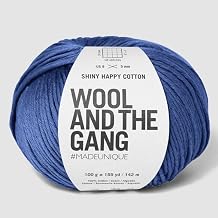 Wool and the Gang - Shiny Happy Cotton, Cornflower Blue, 100g