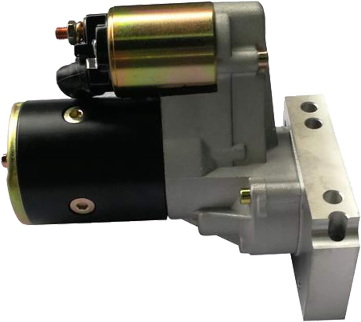 3HP 1.4KW High Torque Mini Racing Starter for SBC BBC GM Chevy V8 & V6 at MT 153 168 Tooth 350 400 Small Block 18492 (Black)