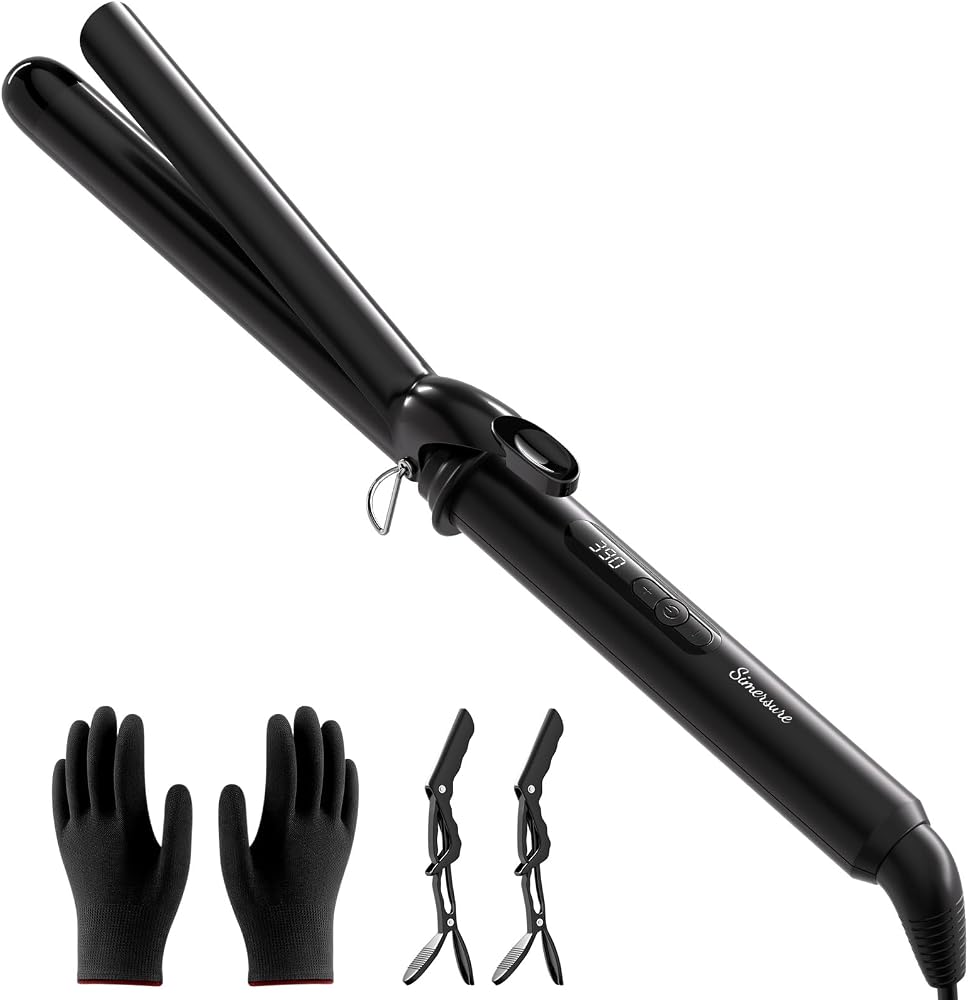 Long Barrel Ceramic Curling Iron, 12 Heat Settings