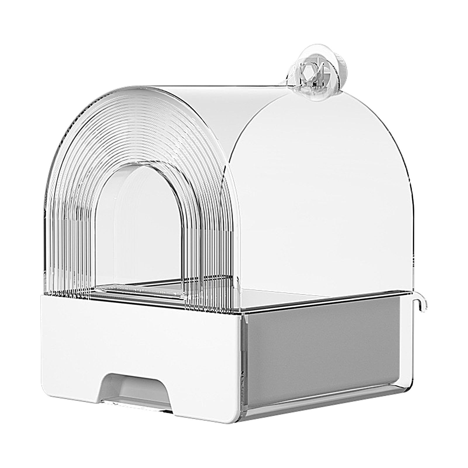 Baignoire pour perroquet canari perruche et inséparable transparente