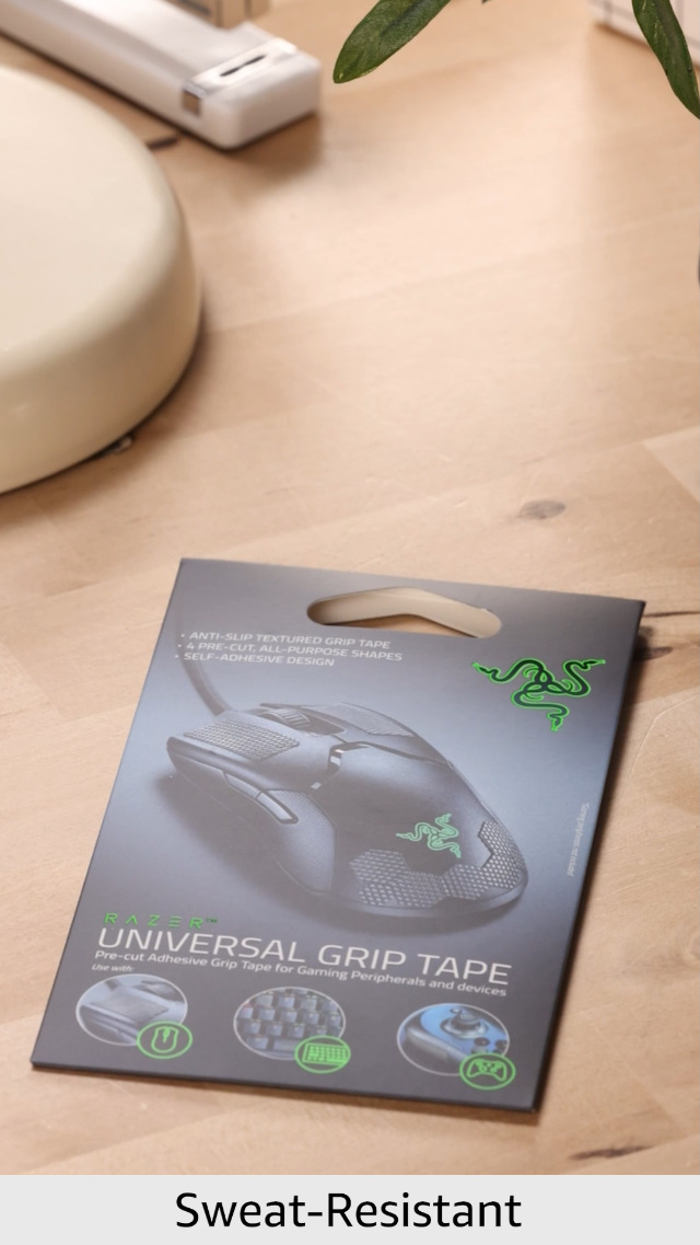 Bandes Adhésives Antidérapantes Razer - 4 Formes Prédécoupées - Pour Manettes, Souris, Téléphones