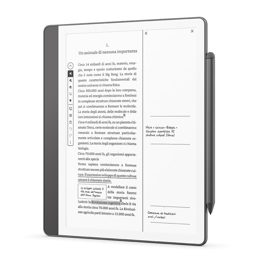 Penna premium per Amazon Kindle Scribe | Design elegante, con gomma migliorata | Grigio tungsteno