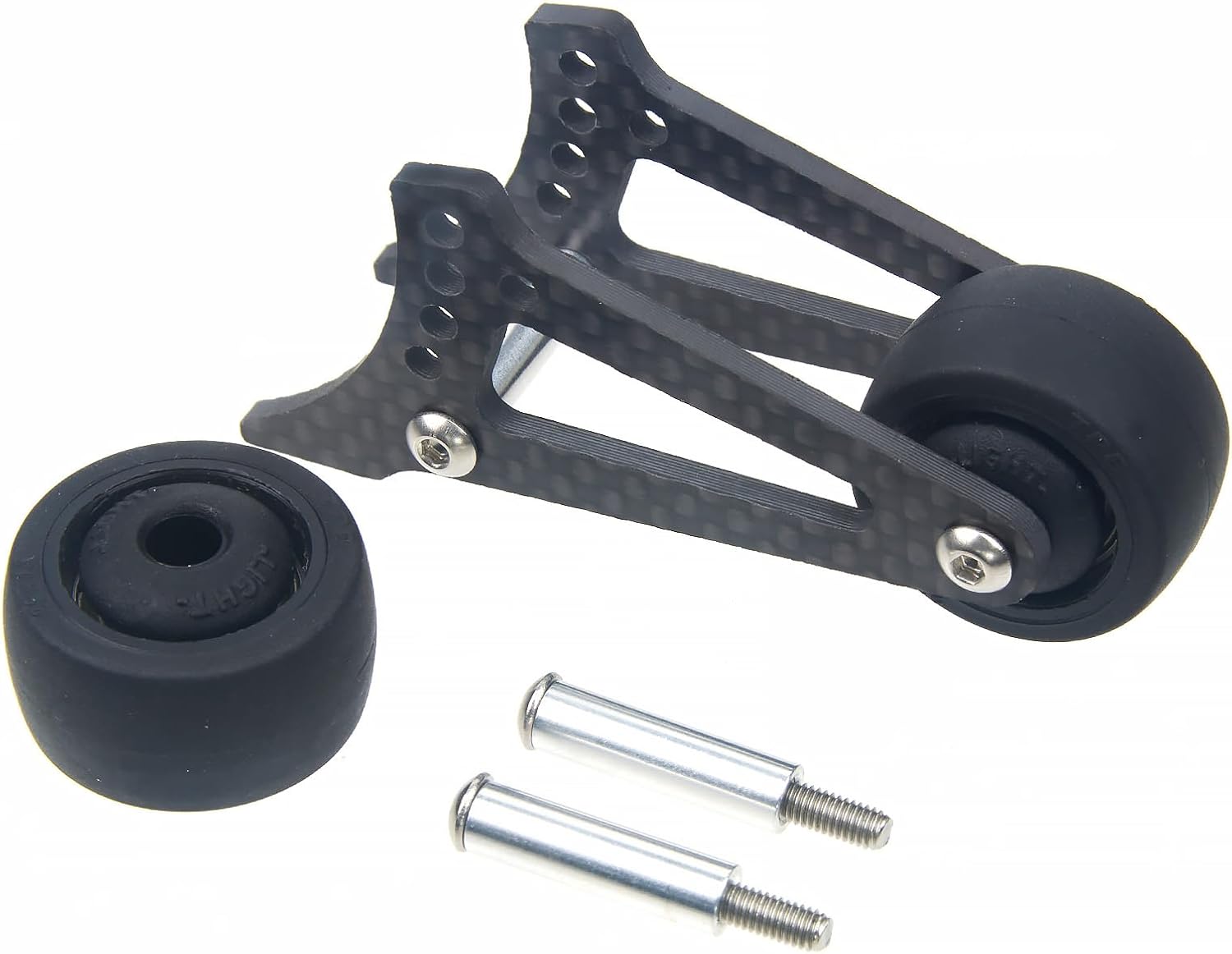 CW-01 Carbon Fiber Adjustable Head Up Double Wheelie Bar Kit for Tamiya RC Car Lunch Box Grsshopper Hornet Midnight Pumpkin Chassis Upgrades Parts