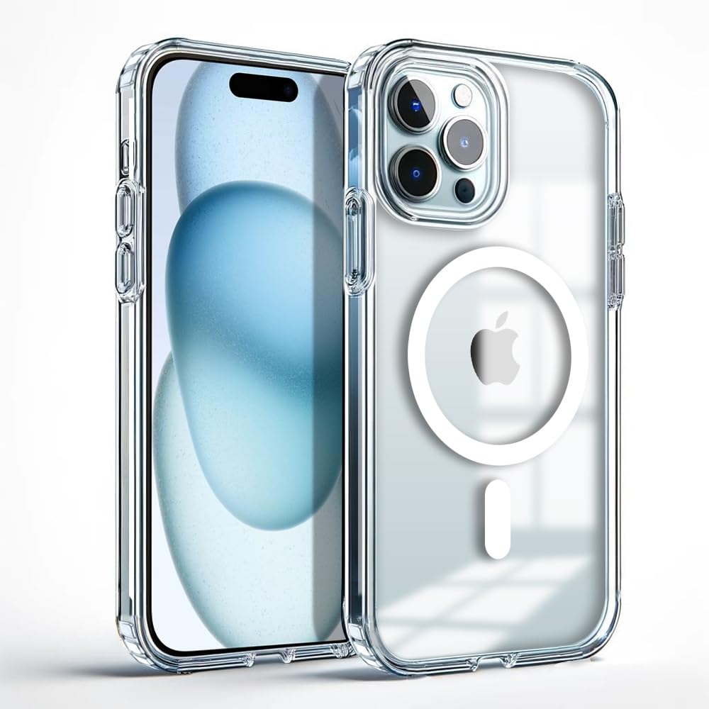 KARWAN® iPhone 15 Pro Cover, Compatible with MagSafe, Scratch-Resistant,Thin and Slim, Classic, Magnetic Back Case, Transparent Clear (B0CZXTJ4RW) Amazon Price History, Amazon Price Tracker