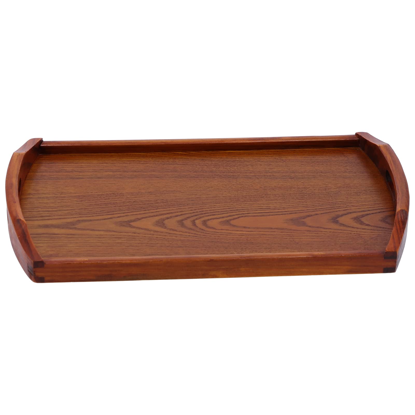 Bandeja de para Servir, Rectangular, portátil, con Mango, Bandeja de Postre de Frutas para el hogar, Hotel, Fiesta, a Prueba de Humedad, Duradera, Ligera, 45x27x4,5 cm