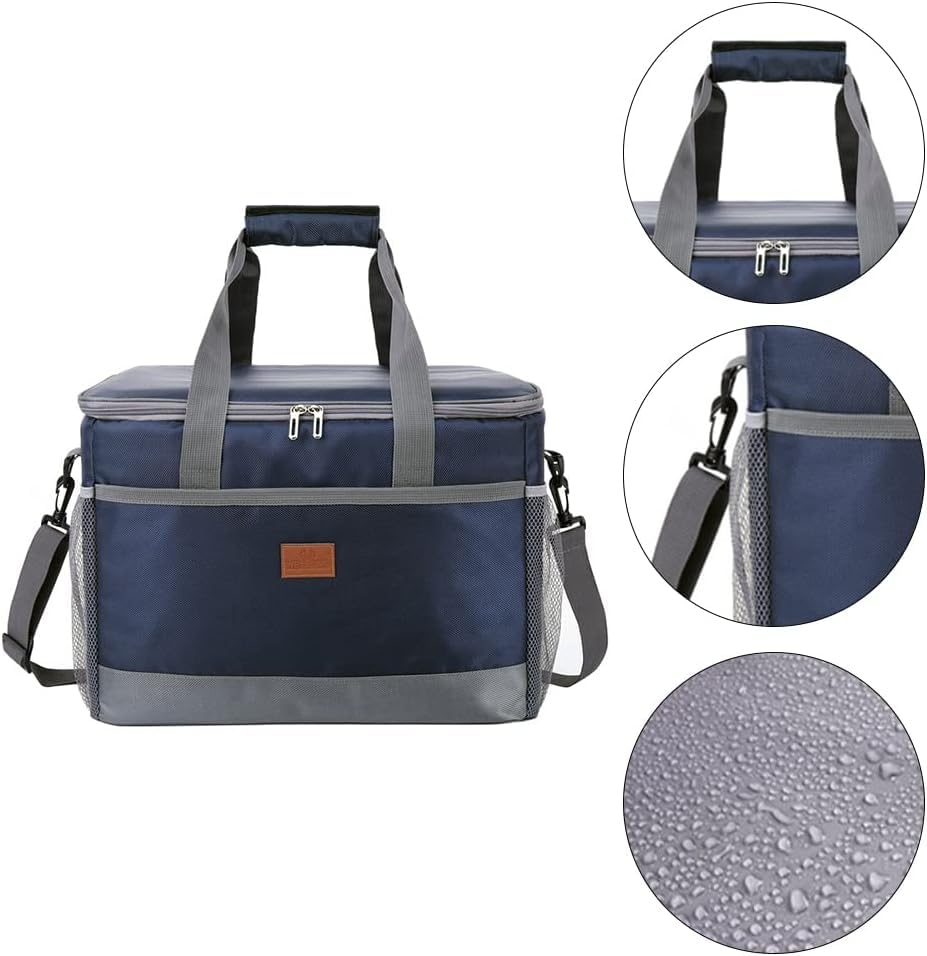 Sac Isotherme 36L Pliable - Glacière Pique-nique - Bandoulière Réglable - Etanche